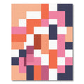 Geometric Block Color Arrangement Rug