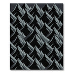 Monochromatic Jagged Peak Rows Rug