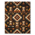 Earthy Geometric Southwest Hourglass Arrow Rug