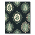 Botanical Sage Frame Gallery Tapestry Rug