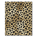 Classic Gold and Black Leopard Spot Rug