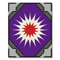 Radiant Purple Sunburst Medallion Rug