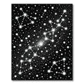 Cosmic White Star Cluster Night Rug
