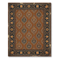 Ornate Paisley Floral Turtle Border Rug
