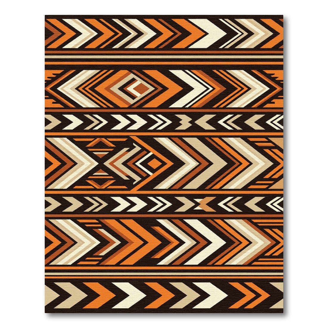 Rustic Tribal Arrow Stripe Rug