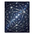 Celestial Geometric Starry Constellation Rug