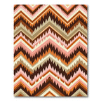 Earthy Boho Chevron Layers Rug