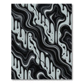Black Flowing Drip Abstract Liquid Rug