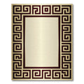 Classic Gold And Burgundy Meander Rug