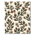 Coral Peach Blossom Branches Rug