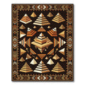 Golden Pyramid Collection Geometric Rug