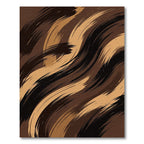Earthy Abstract Brush Stroke Rug