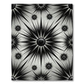 Radiant Black Starburst Geometric Rug