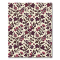 Dark Plum Floral Berry Botanical Tapestry Rug