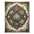 Elegant Floral Medallion Lotus Blossom Rug