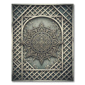 Ornate Gold Mandara Lattice Rug