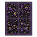 Purple Yellow Owl Whimsical Folk Art Rug