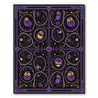 Purple Yellow Owl Whimsical Folk Art Rug