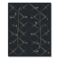 Golden Dot Weave Lattice Rug