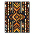 Geometric Sunset Feather Southwestern Area Rug
