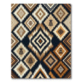 Earthy Diamond Tribal Ikat Rug