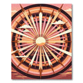 Sunset Rays Radial Abstract Rug