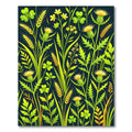 Botanical Clover and Thistle Meadow Rug