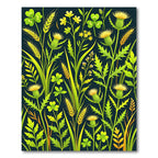 Botanical Clover and Thistle Meadow Rug