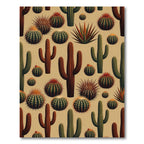 Various Desert Cacti Collection Rug