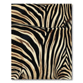 Bold Black Beige Zebra Stripes Rug