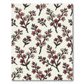 Pink Blossom Branch Repeating Pattern Rug