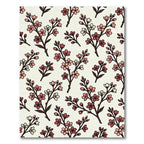 Pink Blossom Branch Repeating Pattern Rug