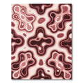 Crimson Layered Organic Contour Rug