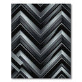 Dark Gray Chevron Geometric Rug