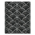 Art Deco Silver Fan Collection Rug