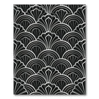 Art Deco Silver Fan Collection Rug