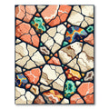 Abstract Geological Stone Mosaic Art Rug