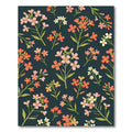 Coral Pink White Floral Branches Rug