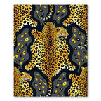 Exotic Golden Leopard Skin Rug