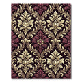 Rich Burgundy Gold Acanthus Scroll Rug