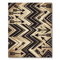 Tribal Black Arrow Geometric Chevron Rug