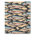 School of Silvery Fish Neutral Tones Rug