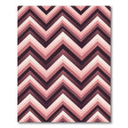 Blush Pink Geometric Chevron Zigzag Rug