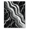 Monochromatic Flowing Lines Lightning Rug