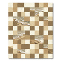 Sandy Beach Wave Tile Rug