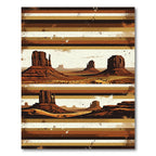 Desert Mesa Earth Tone Striped Rug