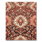 Coral Floral Acanthus Scroll Rug