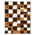 Earthy Adobe Block Architecture Rug