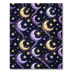 Celestial Moon and Starry Night Rug