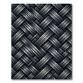 Interlocking Strands Dark Gray Rug